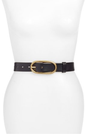 Treasure & Bond Oval Buckle Leather Belt (Regular & Plus Size) | Nordstrom