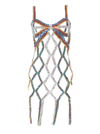 AREA NYC | Crystal Lattice Bow Dress (Dei5 edit)