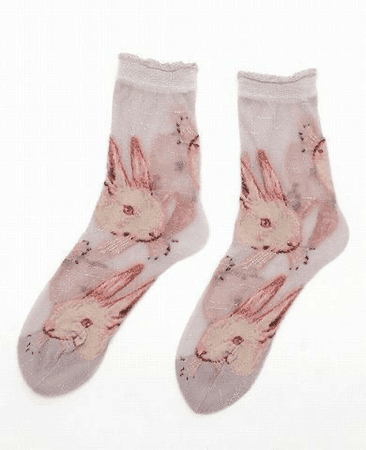 Pink Bunny socks