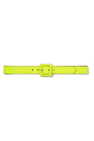 SAINT LAURENT | Neon patent-leather belt | NET-A-PORTER.COM