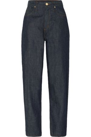 Goldsign | The Curved cropped high-rise tapered jeans | NET-A-PORTER.COM