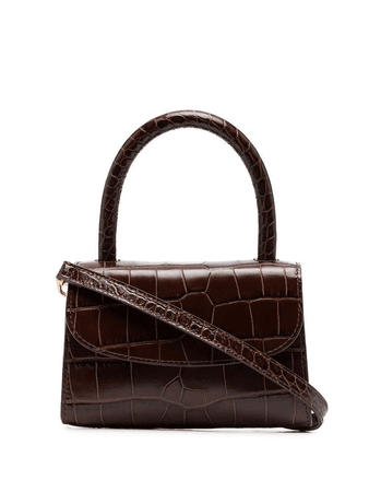 brown leather mini bag