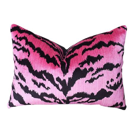 pink zebra pillow