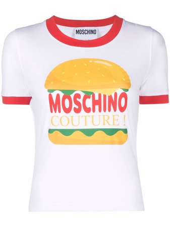 Moschino burger-print T-shirt - Farfetch
