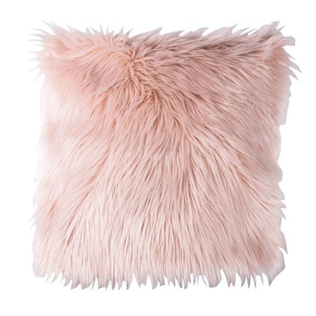 STENBORG Faux Fur Cushion 45x45cm (Pink) | Throw Pillows | Home Decor | JYSK Canada