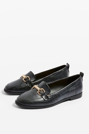 Lacey Trim Loafers - Shoes- Topshop