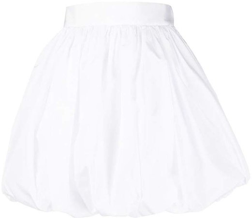high-waisted A-line skirt