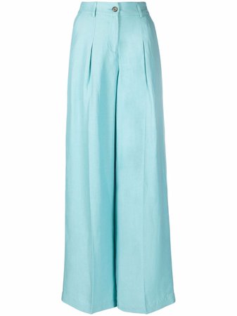 PINKO pleat detail high-waisted trousers - FARFETCH