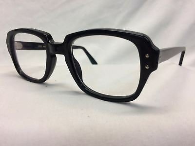 BCG MILITARY SURPLUS Eyeglasses Vintage NOS Authentic GI Black Clear 50 Tozier