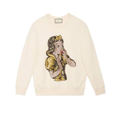 Oversize sweatshirt with sequin Snow White - Gucci Sweatshirts & T-shirts 469250X9S429150