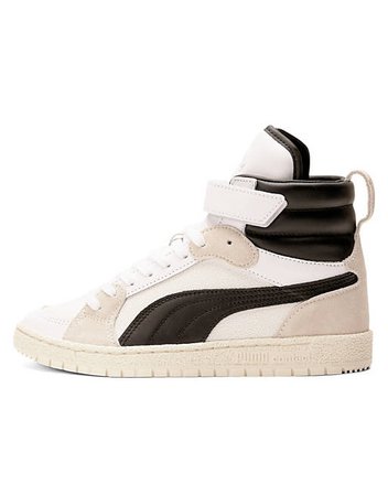 Puma ralph sampson mid sneakers in off white | ASOS