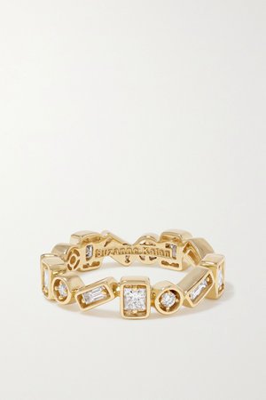Suzanne Kalan  Net-a-Porter Gold 18-karat gold diamond ring | Suzanne Kalan | NET-A-PORTER | ShopLook