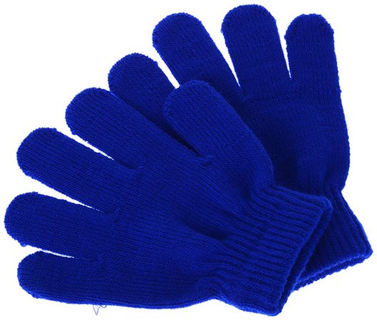 Amazon.com: Pinksee Kids Boys Girls Winter Warm Stretchy Knitted Magic Gloves Blue One Size: Clothing