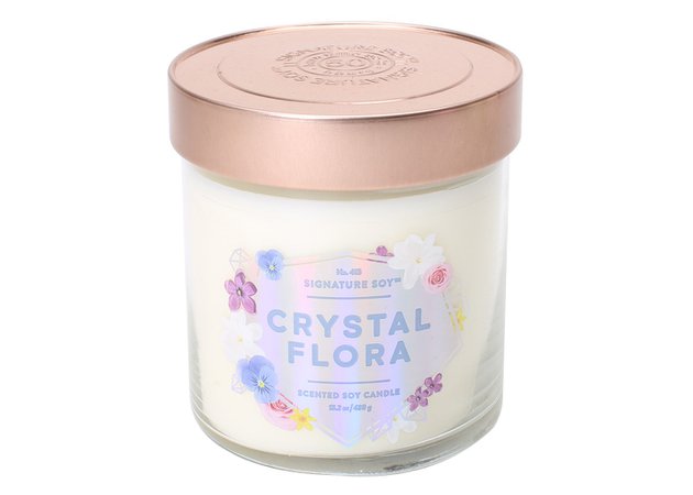 Crystal Flora candle