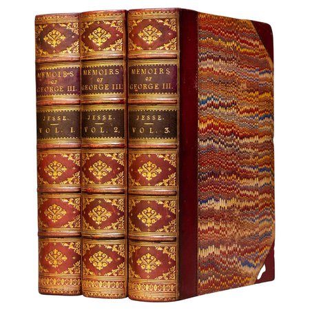 'Book Sets' 3 Volumes, J. Jesse. Memoirs of The Life & Reign of King George III