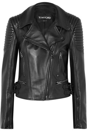 TOM FORD Quilted leather biker jacket