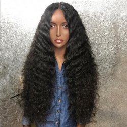 Wholesale Long Deep Side Bang Shaggy Curly Synthetic Wig Black Online. Cheap Christmas Party Wigs And Long Parkas on Rosewholesale.com