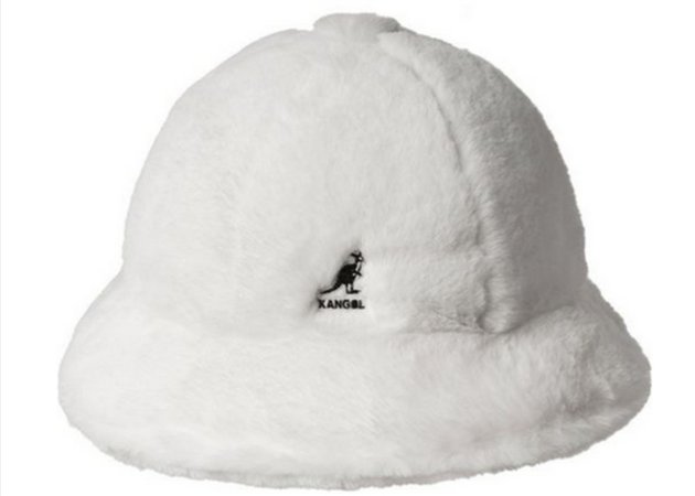 Kangol K4190ST Faux Fur Casual Bucket Hat Cream