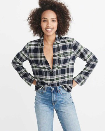 Womens Plaid Flannel Shirt | Womens Clearance | Abercrombie.com