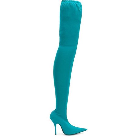 Turquoise Over-The-Knee Boot