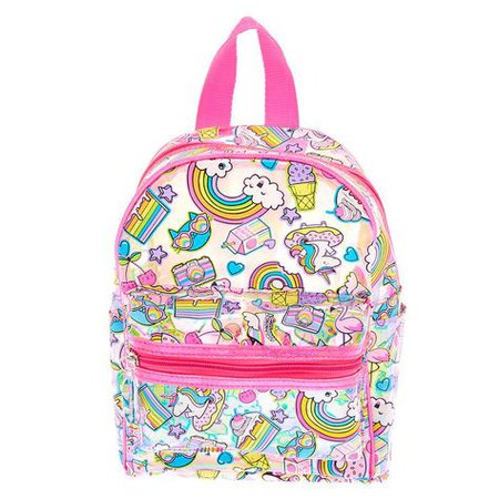 Claire's Rainbow Unicorn Icon Backpack - Pink | Products in 2019 | Backpacks, Cute mini backpacks, Girls bags