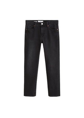 MANGO Cropped slim-fit Grace jeans