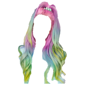 Rainbow Hair PNG |