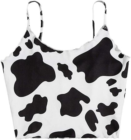 cow print tank top