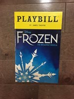 DISNEY’S FROZEN - Broadway Playbill - Caissie Levy & Pa