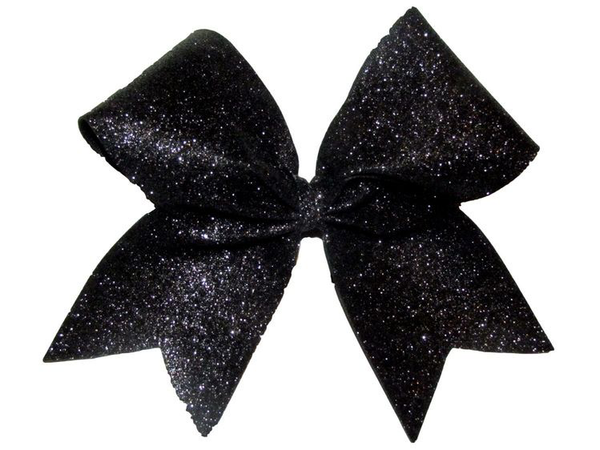 Black Glitter Bow