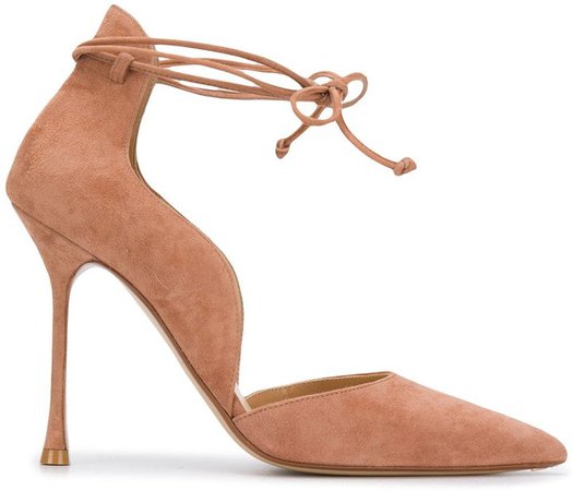 Pointed Suede Pumps