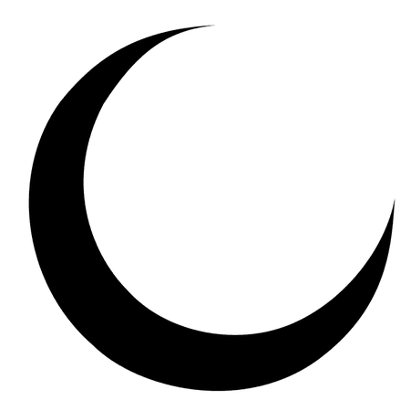 Moon Crescent Decreasing · Free vector graphic on Pixabay