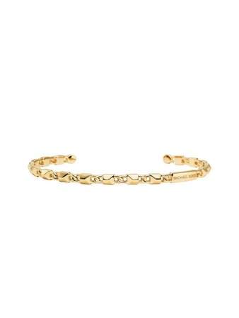 Michael Kors Michael Kors Mercer Link 14k Gold Plated Cuff Women's Bracelet - Gold - 10858095 | italist