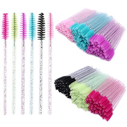 Amazon.com: 300 Disposable Mascara Wands Eyelash Brush Spoolies for Eye Lash Extension, Eyebrow and Makeup Crystal Tbestmax : Everything Else