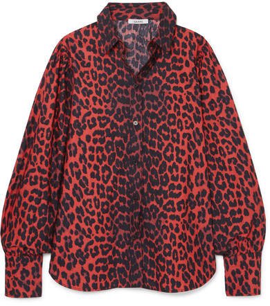 Bijou Leopard-print Cotton-poplin Shirt - Leopard print