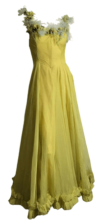 edwardian yellow dress