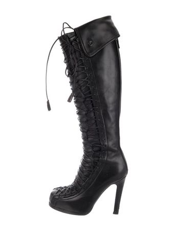 Tabitha Simmons black Lacing cuff cuffed bold Boots - Shoes - TAB27915 | The RealReal