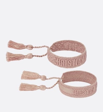 pink dior bracelets
