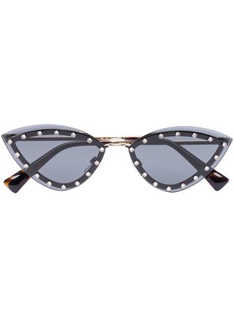 Valentino Eyewear Studded cat-eye Sunglasses - Farfetch