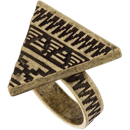Aztec Triangle Ring