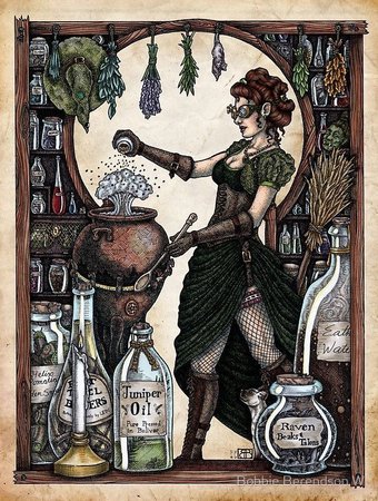 steampunk witch