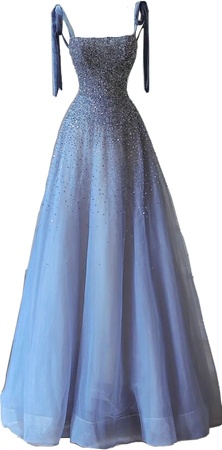 sparkly blue prom dress