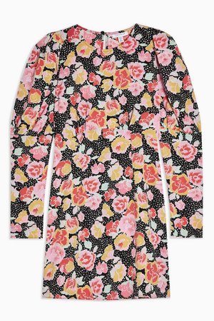 Pastel Print Mini Dress | Topshop