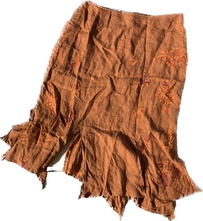 fairycore brown skirt