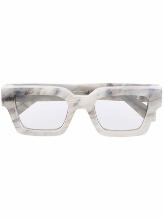 Off-White rectangle-frame Virgil Sunglasses - Farfetch