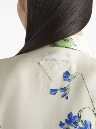 Prada floral-print Silk Shirt - Farfetch