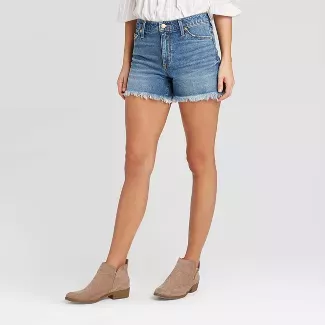 Women's High-Rise Jean Shorts - Universal Thread™ Medium Wash : Target