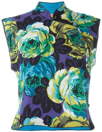 Pre-Owned floral print top