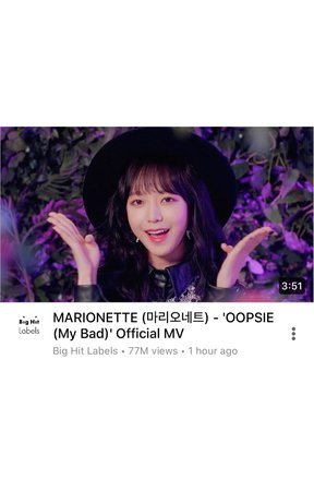 MARIONETTE “OOPSIE (My Bad)” Music Video