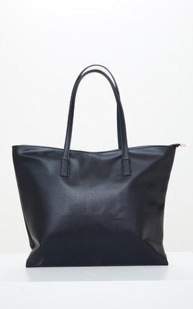 Pretty Littlething Black  Pu Tote Bag | PrettyLittleThing